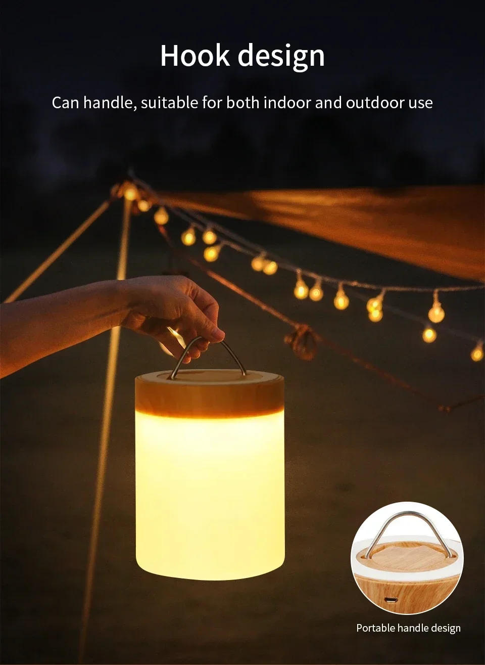 Description Picture 6 of itemLED Night Light 13 Colors RGB Remote Control Table Lamp Dimmable Rechargeable Touch Lamp Bedroom Bedside Room Decor Night Lamp