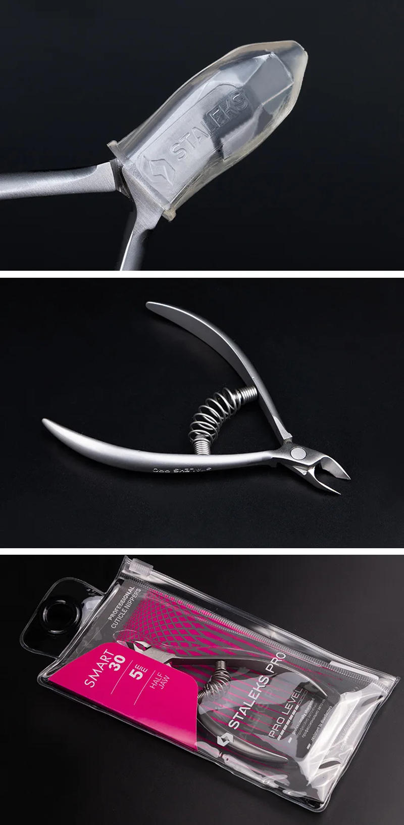 Description Picture 3 of item1pc STALEKS Smart 30 5mm Stainless Steel Nail Cuticle Scissors Toenail Clipper Trimmer Cutter Dead Skin Scissor Nail Art Tools