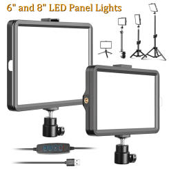 Professional Video Photography LED light for Selfie Dimmable Video Fill Light for Photo Studio Live Fill Lamp With Tripod Stand