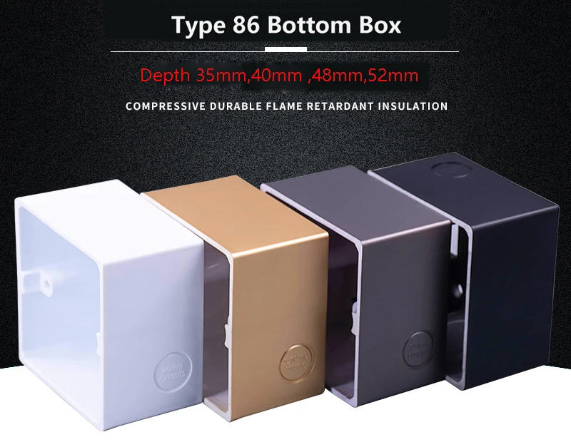 Description Picture 2 of item86 Type Standard Practical External Installation Box Wall Mounted Wire Junction Boxes For Housing Electrical Switch Socket