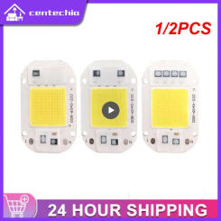 1/2PCS LED lamp Bead Chip 220V LED Bulb 10W 20W 30W 50W IP65 High Power Smart IC Flood light Bulb Spotlight Outdoor Chip