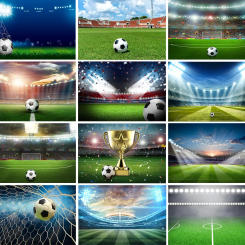 Football Backdrop Photo Studio Football Field Grassland Photography Background for Baby Children Boy Birthday Party Photozone