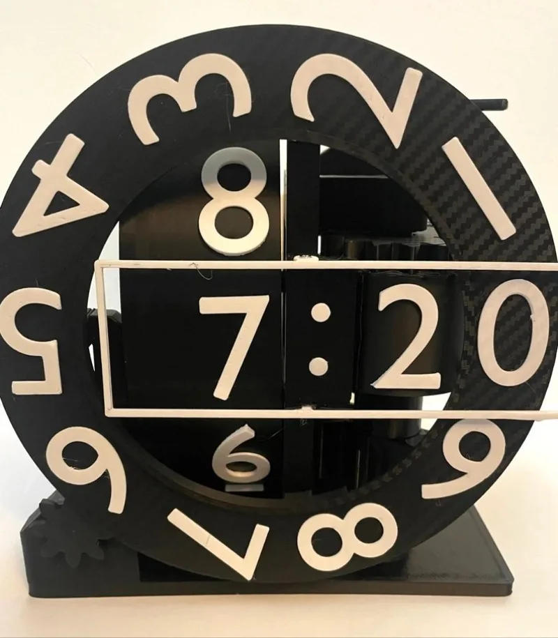 Description Picture 2 of itemHome Modern Creativity Clock 3D Printed Living Room Bedroom Home Decoration Desktop Ornaments Gift Ideas Ornaments Table Clocks