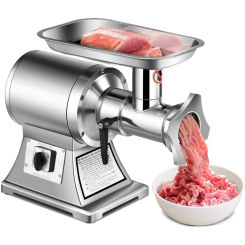 Tangkula Commercial Meat Grinder,  1100W, 551LB/h Stainless Steel Electric Sausage Stuffer, 225RPM Heavy Duty Industrial