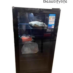 Household ice bar fresh-keeping cabinet, small refrigerator, transparent glass door, red wine freezer