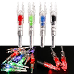 3PCS New Lighted Nocks For Arrows Led Nocks With Switch Button For Hunting 6.2 Arrow Shafts And Automatically Lights Up.