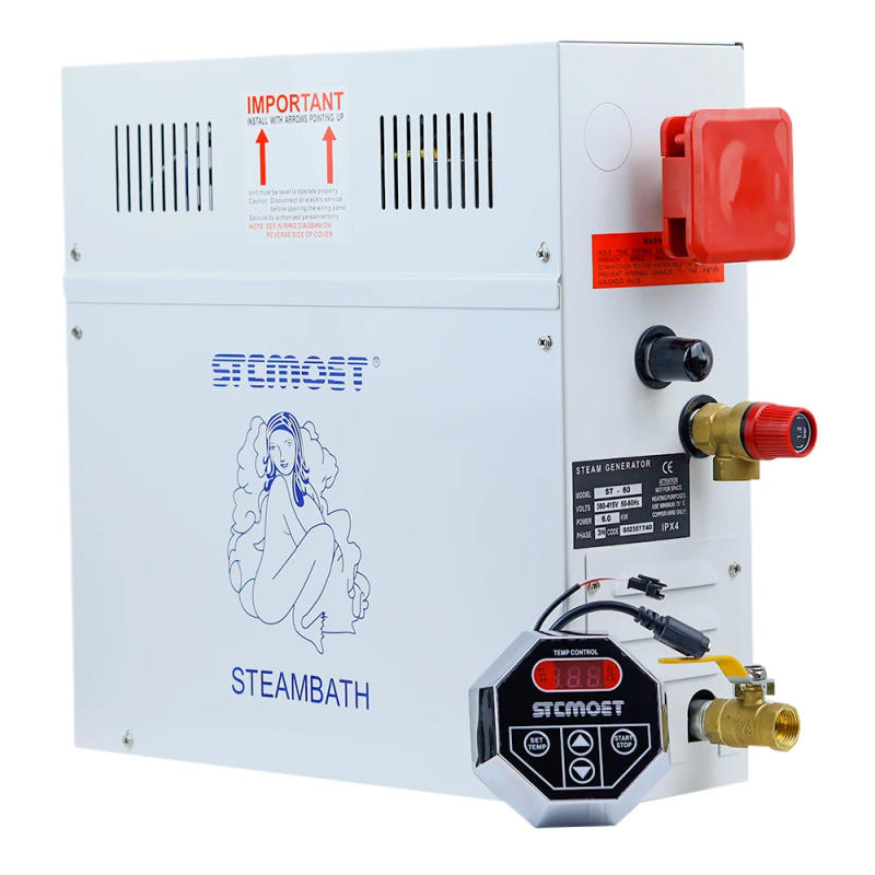 Description Picture 2 of item6KW 220V/380V Sauna Machine Steam Bath Generator Home Or Commerce Controller Weight Loss Spa Relaxes Tired Steam Bathroom ST-60