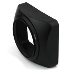 DV DC Video Camera Vintage Style Square Lens Hood Shade Mask Screw Mount Black Light Shield Cover 72mm 77 82 95 112 127mm