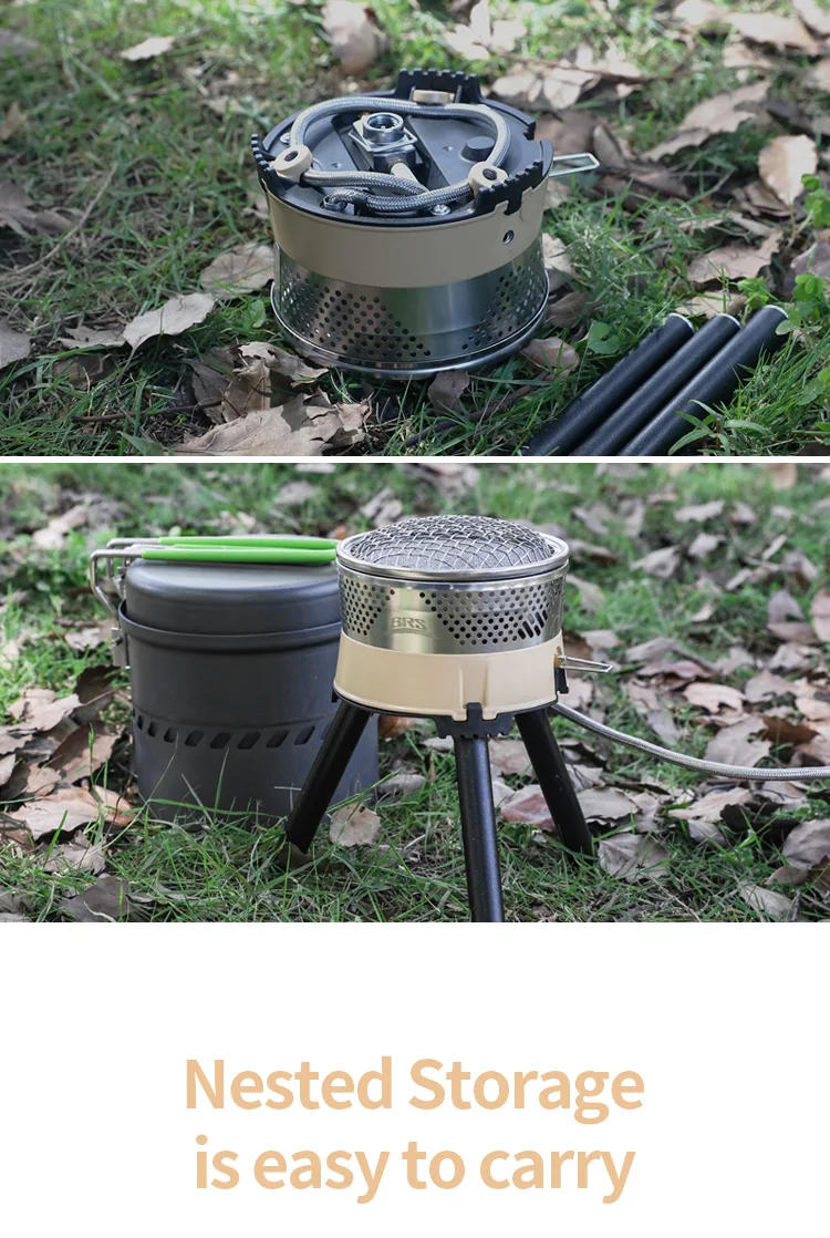 Description Picture 6 of itemBRS REACTOR Pot and Stove Combine Camping Cookware Set with Quick Heat Technology
