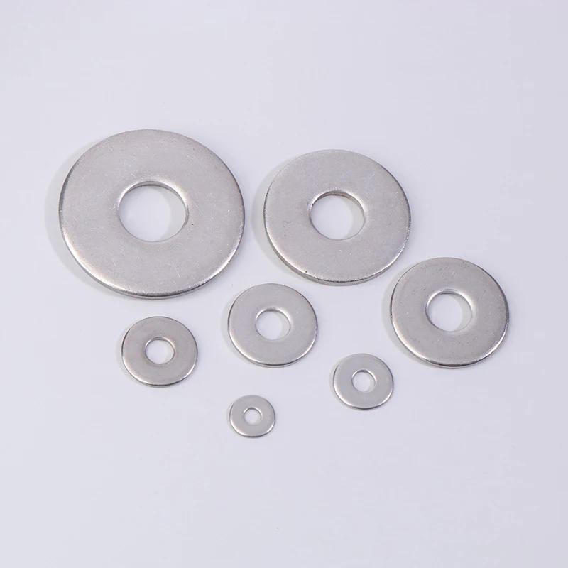Description Picture 2 of item100pcs Flat Washer M3 M4 M5 M6 M8 M10 M12 Stainless Steel Washers Plain Washer Gaskets DIN125