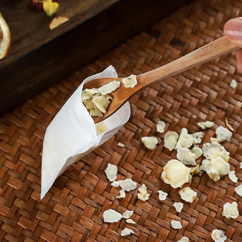 Description Picture 5 of item300/50PCS Disposable Tea Bags Non-woven Fabric Drawstring Tea Infuser Spice Loose Tea Coffee Seal Filter Mesh Bag Kitchen Tools