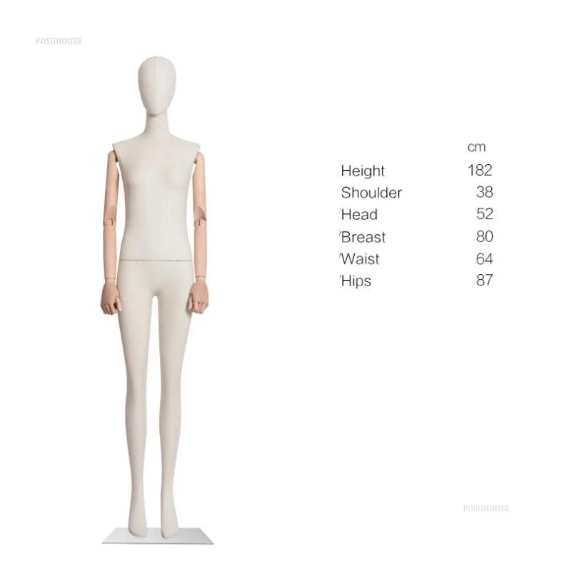 Description Picture 3 of itemModern Standing Mannequin for High-end Clothing Store Suit Full Body Display Design Mannequins Simple FRP Mannequin for Tailor