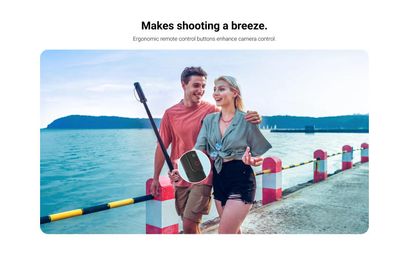 Description Picture 3 of itemInsta360 Power Selfie Stick Remote Control For Insta 360 X4 X3 / ONE X2 / RS / R Original Accessories