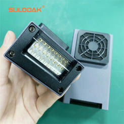 3515 Fan cooled UV Led Lamp set UV printer modification LED curing lamp set 395NM for Epson 4800 7880 9880