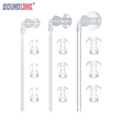 Soundlink Hearing Aid Earplug Eartips Domes with Sound Tube 3 Tubes + 9 Domes (L M S) Hearing Aids Accessories