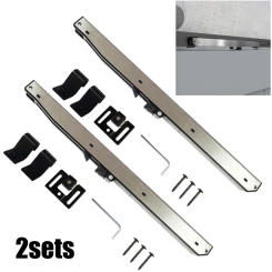 Soft Close Mechanism Soft Close Track Kit Silver USER-FRIENDLY Close Mechanism Damper Durable Hardware High Quality