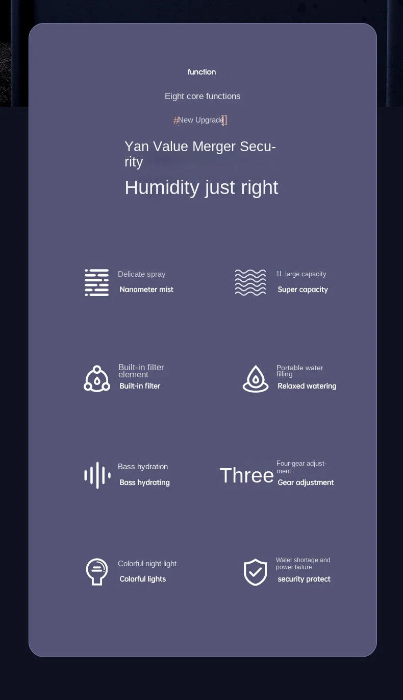 Description Picture 3 of item1000ML Air Humidifier USB Aroma Essential Oil Diffuser Smell Distributor Perfume Mist Maker Color Night Lights for Home Bedroom