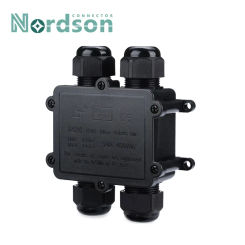 4-way Waterproof Connector 4-14mm 24A Outdoor Led Lights Electrical Cable Connectors Sealed Retardant Wire Junction Box IP68
