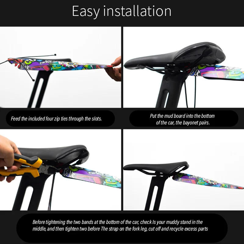 Description Picture 5 of itemCHOOEE Bike Rear Fender Mud Guard Green Mountain Road Bicycle Saddle Mudguard Cycling Accessories Part