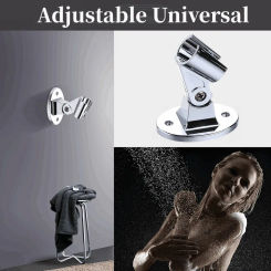 Adjustable Shower Bracket Fixed Base Universal Wall MountedShower Head Holder Handheld Sprayer Fixed Base Support For Bathroom