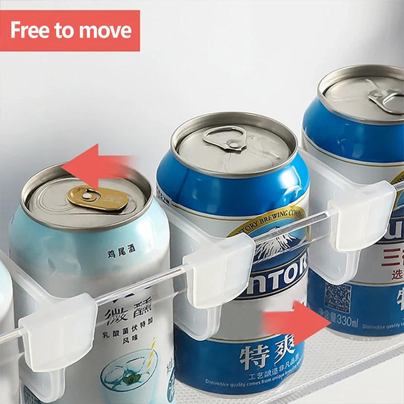Description Picture 6 of item20 Pieces Fridge Organizer Storage Organization Divider Plastic Storage Divider Plywood Kitchen Bottle and Jar Rack Organizer