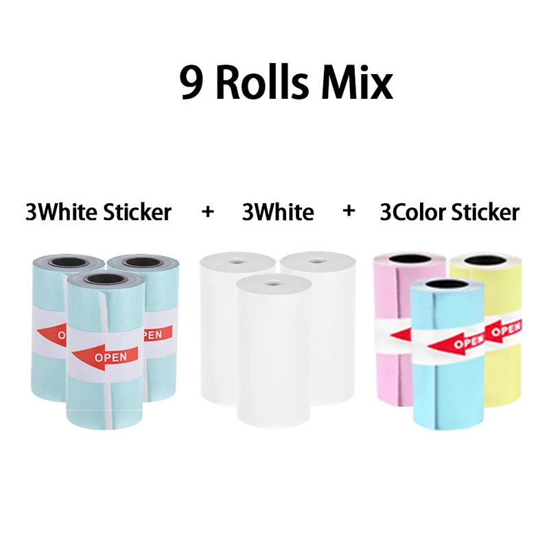 Description Picture 3 of item58mm Mini Printer Thermal Photo Paper Label Color Sticker Self-adhesive For Photo Printer 58mm White Thermal Mini Printer Paper