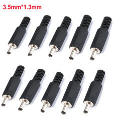 10/5PCS DC Power Male Plug 3.5mm X 1.3mm DC Power Jack Connector 3.5*1.3mm Male Socket Mount Plugs 1A 30V Black Connector