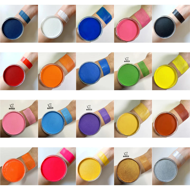 Description Picture 2 of item30g Face Paint Professional matterUV  Colors Water Based Makeup Eyeliner Neon Body Art