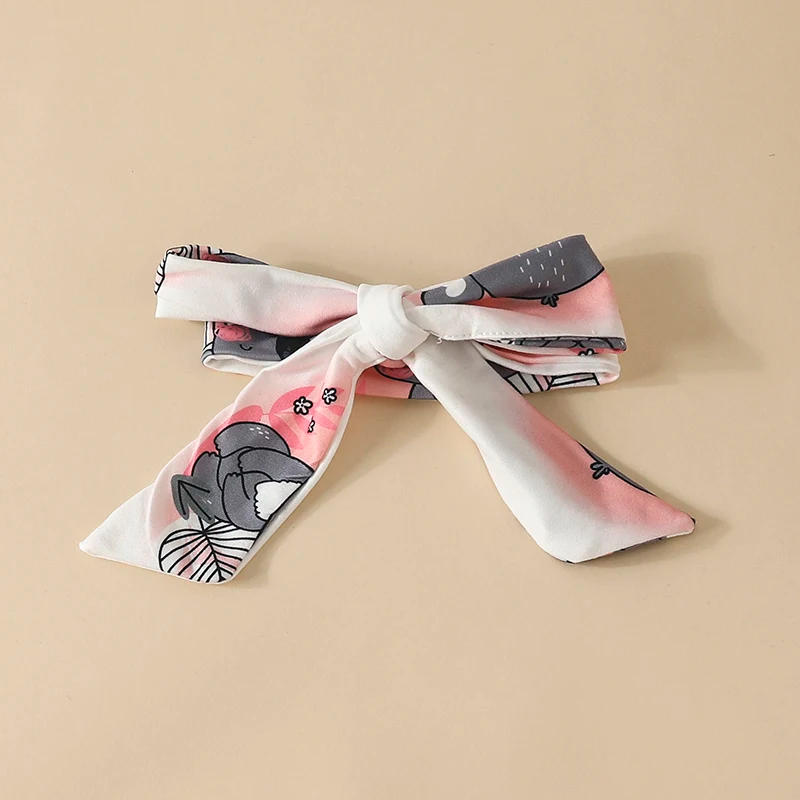 Description Picture 4 of itemBaby Girls 4PCS Pants Sets Pink Long Sleeve Romper Koala Print Pants Headband Hat Sets