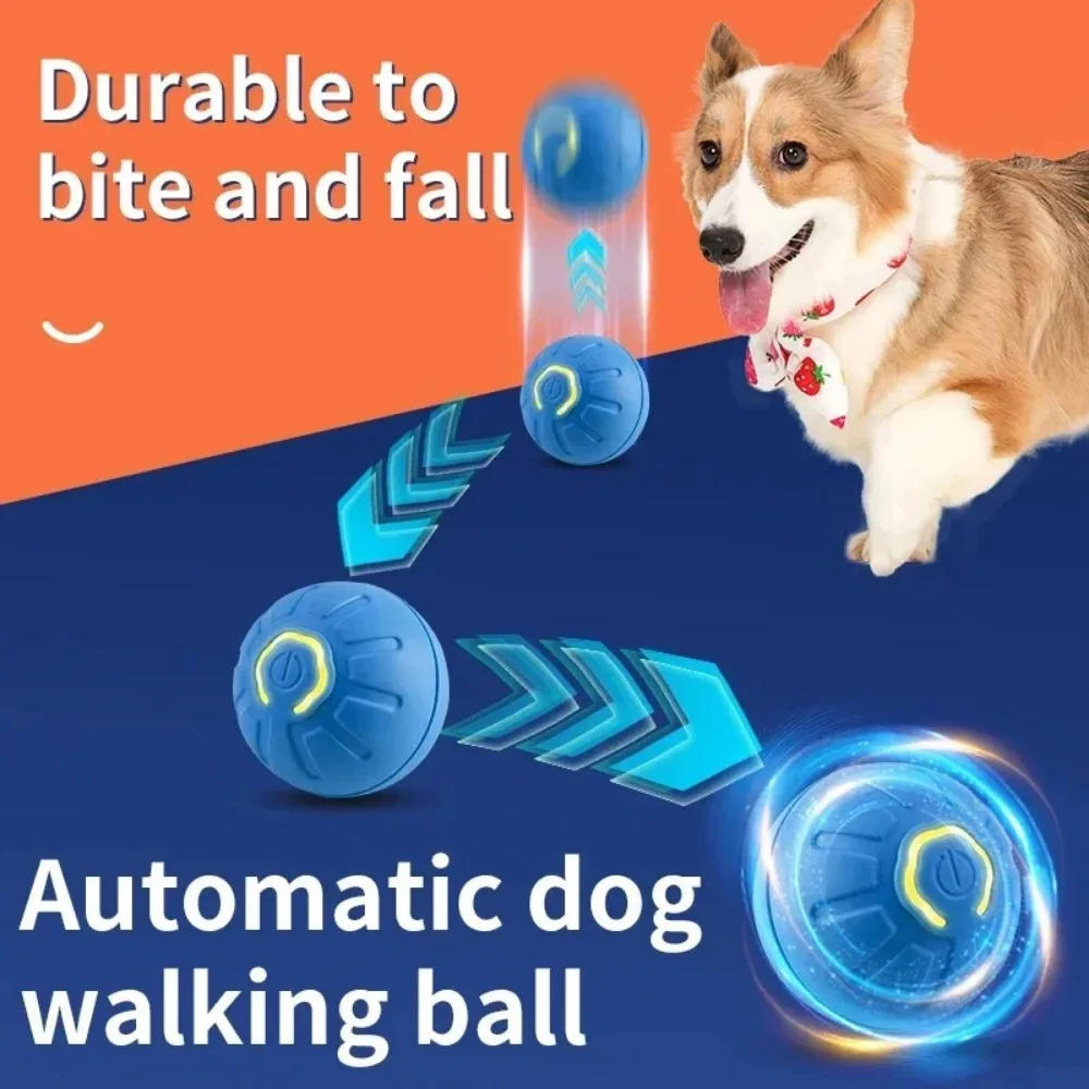 Description Picture 6 of itemSmart Dog Toy Ball Electronic Interactive Pet Toy Moving Ball USB Automatic Moving Bouncing for Puppy Birthday Gift Cat Products