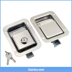 Stainless Steel Panel Lockbox Car Door Lock Electrical Cabinet Trailer Industrial Equipment Engineering Vehicle Toolbox