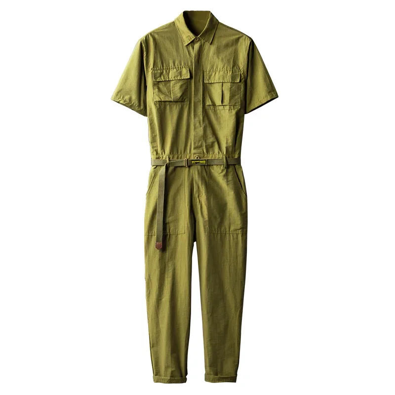 Description Picture 5 of itemFamily Health Manager Housekeeping Working Overall Cleaning Work Wear Summer Short Sleeve Jumpsuit Streetwear Coverall Trousers