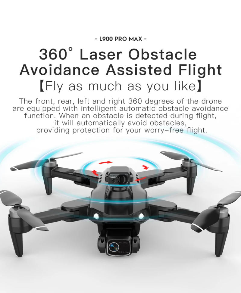 Description Picture 5 of itemLYZRC L900 PRO MAX Drone 4K Professional HD Dual Camera GPS Dron Brushless Motor FPV Quadcopter L900 PRO SE Fodable Helicopters