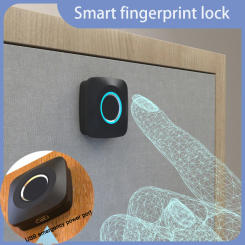 Fingerprint Lock Smart Cabinet Locks Biometric Keyless Furniture Drawer Cabinet Wardrobe Fingerprint Locks For Drawer Cabinet