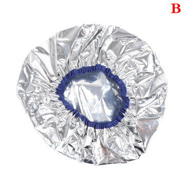 1PC Disposable 8 Wire Thicke Aluminum Foil Cap Elastic Hair Coloring Cap Disposable Heat Shower Cap