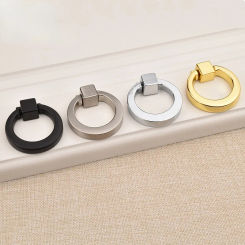 Zinc Alloy Gold Handle Closet Cabinet Handles Modern  Drawer Knobs Wardrobe Door Pulls Furniture Hardware