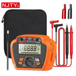 NJTY T-6110 T-6125 Insulation Resistance Tester Digital Megohmmeter MAX 200GΩ DAR PI Data Hold Electrical Instruments Voltmeter