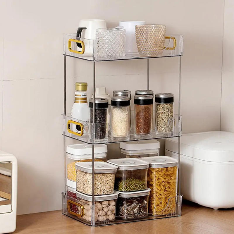 Description Picture 5 of itemBathroom Countertop Organizer Bathroom Countertop Double Layer Vanity Holder Elegant and Stylish Vanity Storage Holder