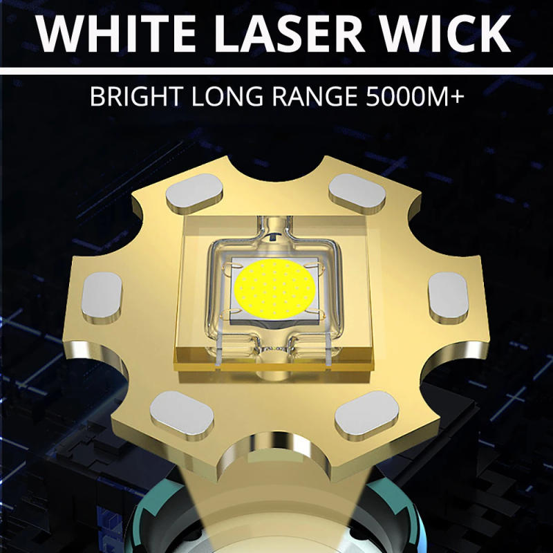 Description Picture 6 of item300000 High Lumen Led Senson lamp 80w With Fluoresce lamp Flashlight Zoom Ip68 Waterproof Lamp For Camping, Hunting