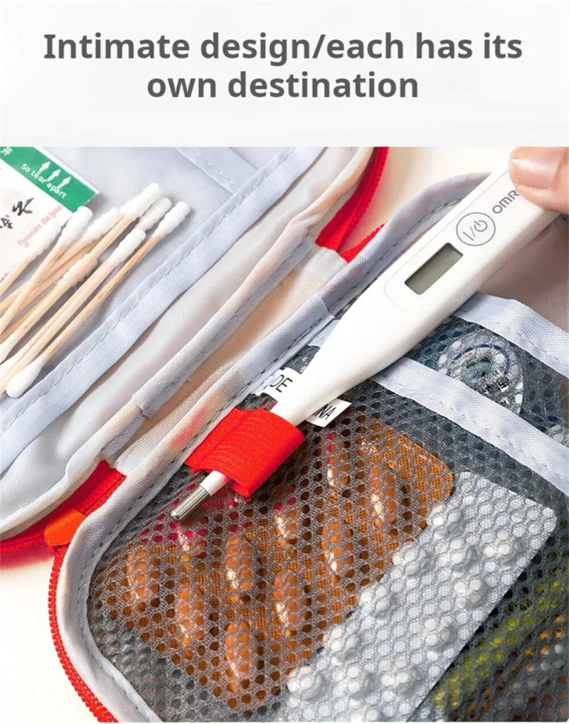 Description Picture 6 of itemFirst Aid Kit Pouch Home Medicine Storage Bag Suitable For Outdoor Travel Medical Bag Home Rescue Emergency Survival Kit