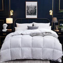 Home Comforter Winter Quilted Blanket Goose Down Duvet Quilt 100% Cotton Cover King Queen Blanket Size Twin Stitch Одеяло 이불 이불