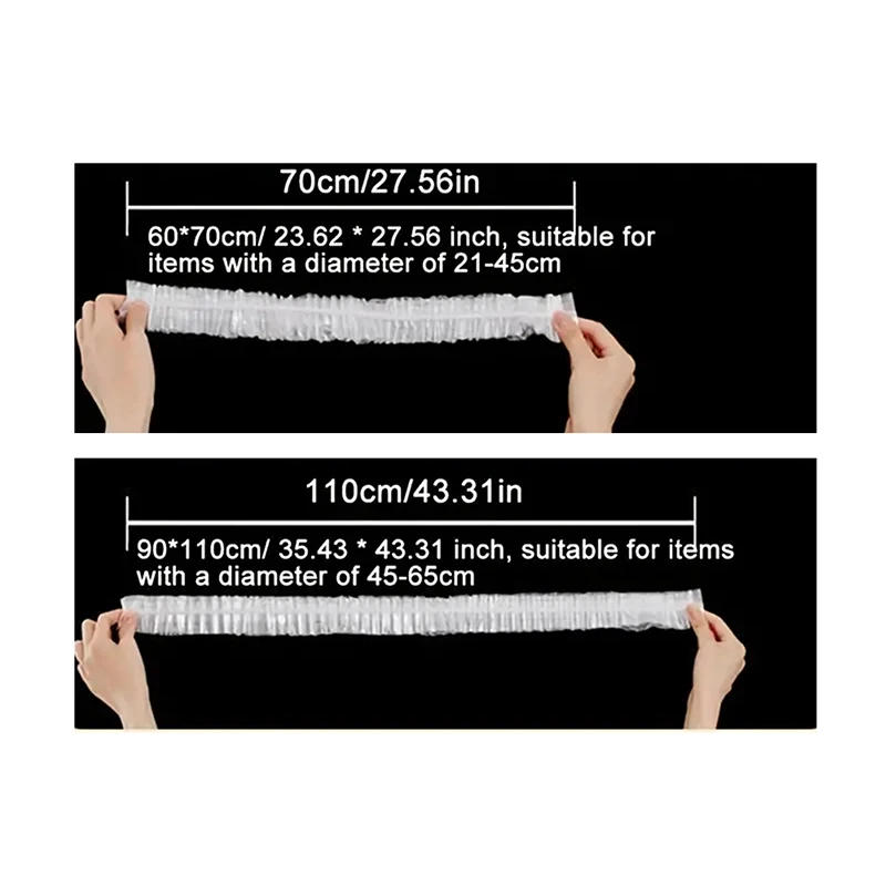 Description Picture 6 of itemDisposable Dust Cover Household Appliances Extra Large Thickened Fan Rice Cooker Microwave Oven Universal Transparent Cover