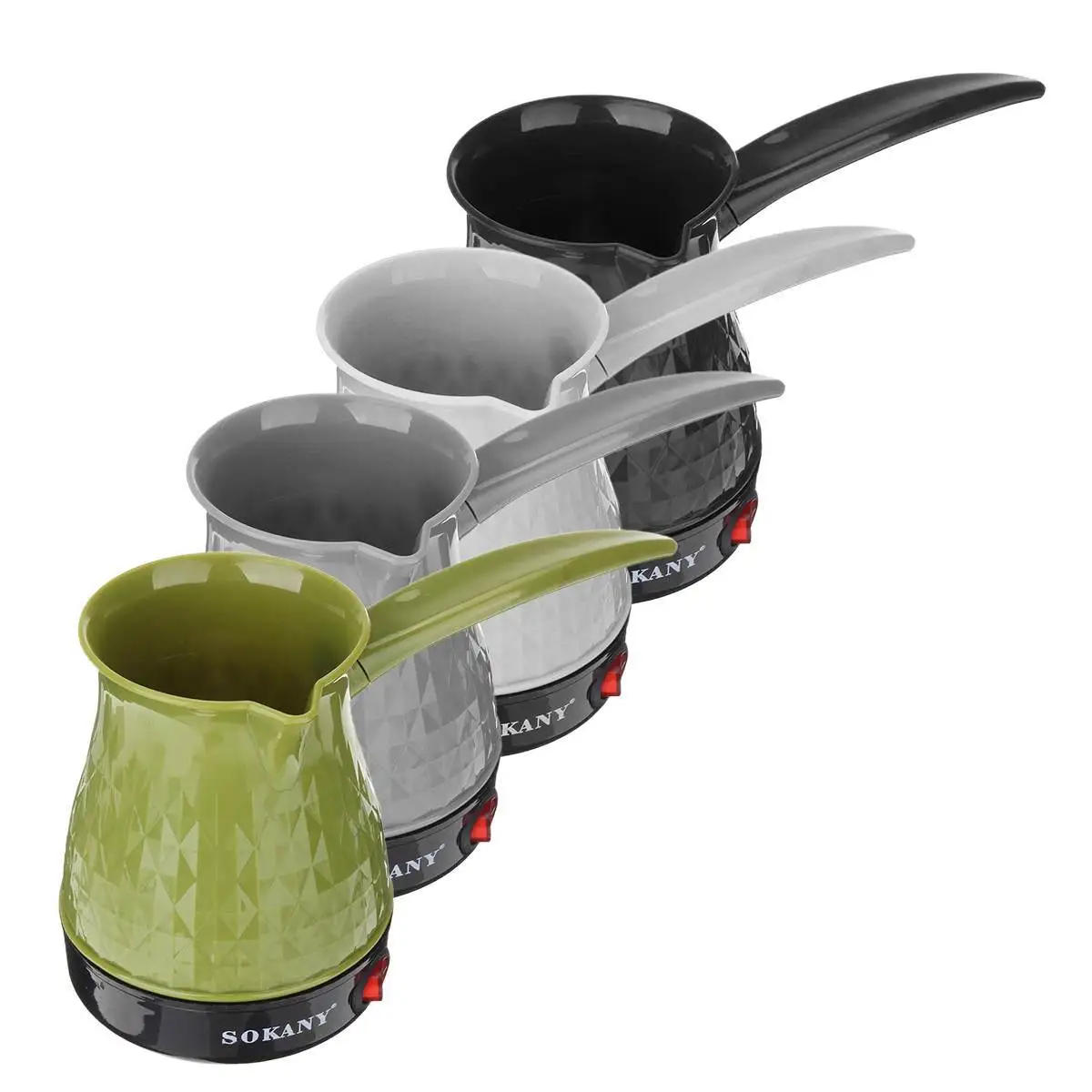 Description Picture 3 of itemSOKANY 219 Türkiye coffee pot electric tea boiling hot milk  separate Italian mocha  mixed