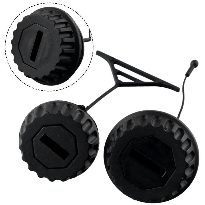 Description Picture 6 of item2Pcs/Set Fuel & Oil Cap Replacement For Stihl 021 023 025 026 034 036 038 044 Chainsaws Garden Power Tool Parts