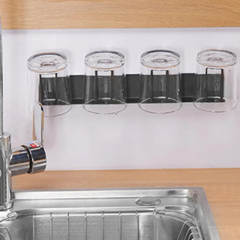 Description Picture 3 of itemWall Mounted Mug Rack Hooks Cup Drying Rack Hanger Glasses Tea Cup Organizer Mug Hooks Holder For Living Room Home Bar