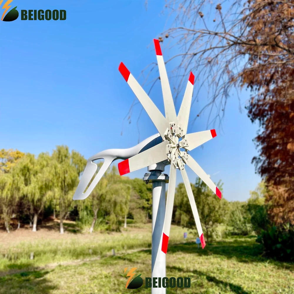 Description Picture 5 of item3000w 3kw Horizontal Wind Turbine Generator 48V 24V 12V Power Magnetic Dynamo Free Energy Windmill Home Appliance Solar Camping