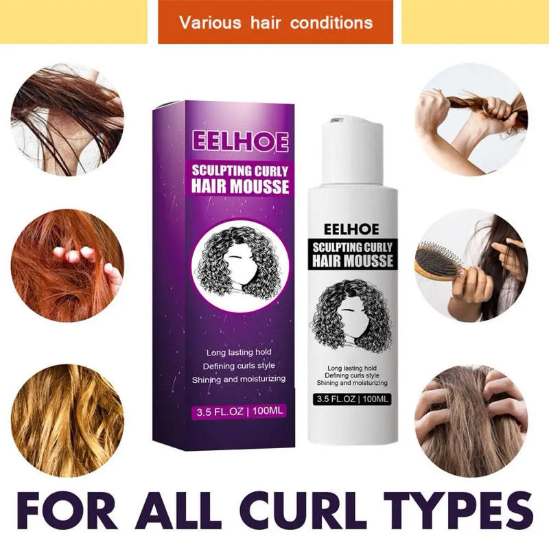 Description Picture 3 of itemEelhoe Curl Enhancers Styling Elastin Anti-frizz Curly Care Repair Moisturizing Curling Hair 100ml Hair Beauty Styling Agen S7l3