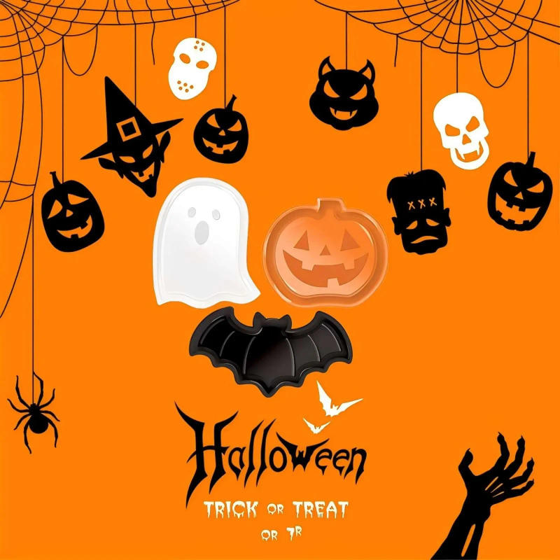 Description Picture 5 of itemParty Candy Tray High Capacity Pumpkin Shape Halloween Party Supplies Cookie Tray Bright Colors Halloween Candy Dish