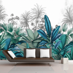 Custom Wallpaper green plants Forest Mural European Retro Photo mural Bedroom living room background wall decoration wallpaper