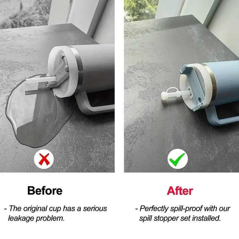 Description Picture 3 of itemSilicone Spill Proof Stopper for Stanley Cup 1.0 2.0 40oz/ 30oz Tumbler Accessories Straw Cap Cover Spill Stopper Leak Stopper